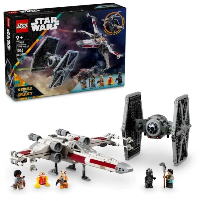 LEGO Star Wars 75393 Intercepteur TIE et X-wing - ensemble combiné