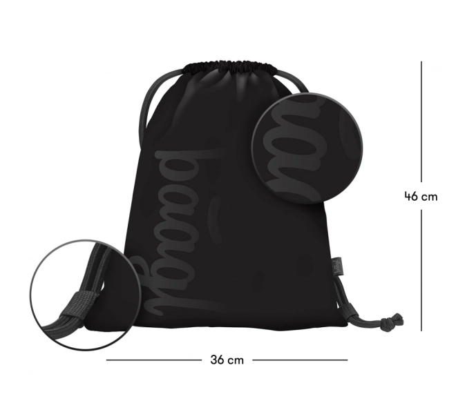 baagl ensemble avec trois produits noirs : sac à dos, trousse et sac