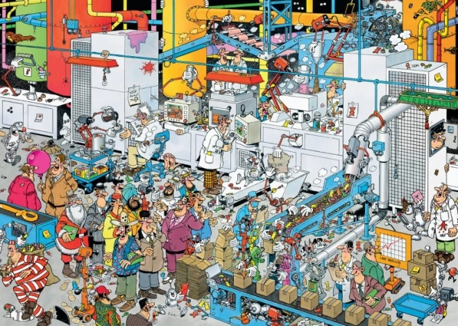 Puzzle géant usine de bonbons 500 pièces