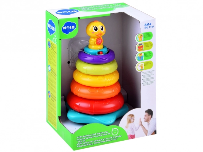 Pyramide canard jouet interactif