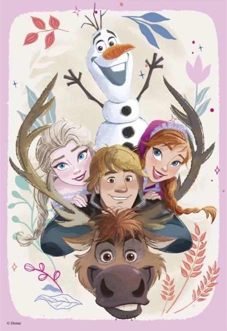 Puzzle La Reine des Neiges : Anna et Elsa 2x77 pièces
