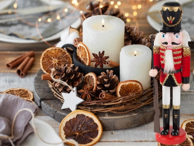 Casse-noisette en bois soldat - Décoration de Noël