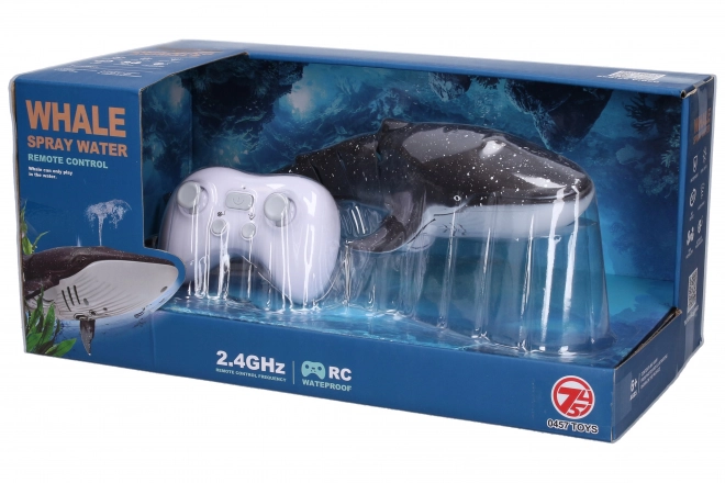Baleine avec fontaine RC télécommandée 35 cm