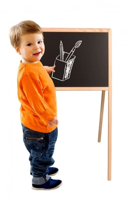 Tableau magnétique réversible pour enfants avec accessoires