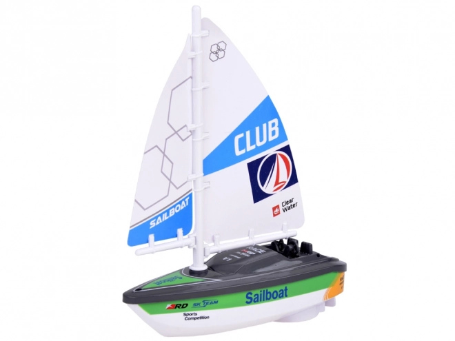 Voilier coloré avec batteries ZA5234 – Vert