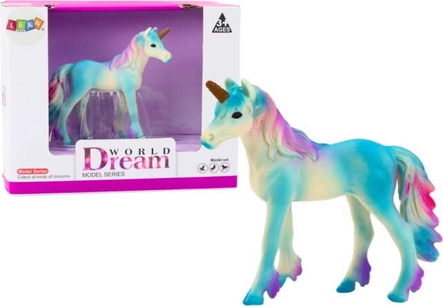 Figurine de collection petit licorne bleu 8 cm