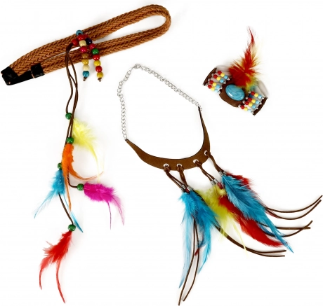 Set d’accessoires amérindiens pour adultes