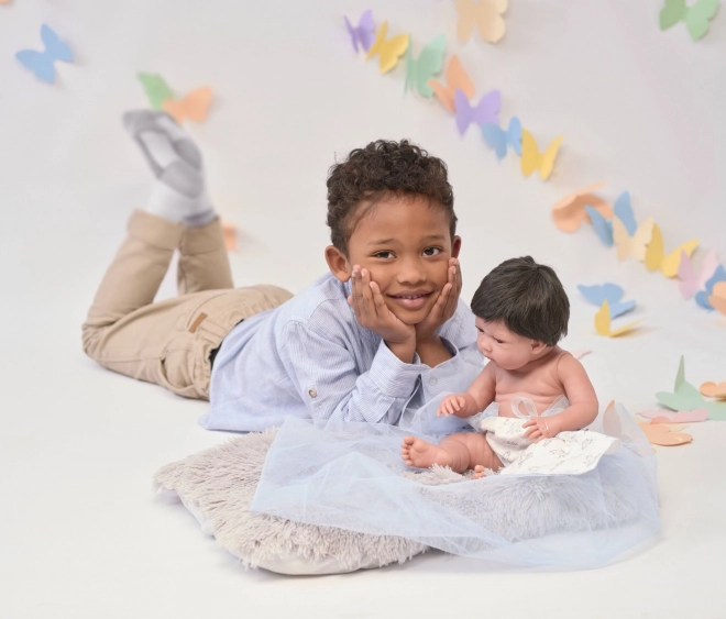 Poupée réaliste bébé Llorens Nouveau-Né Garçon avec corps tout vinyle 40 cm