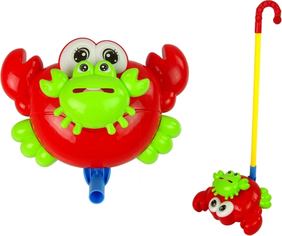 Bouton à tige crabe rouge avec son de clochette