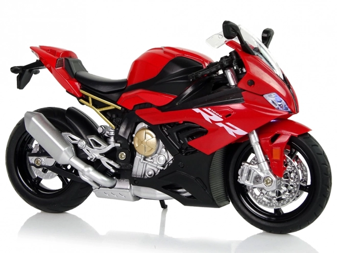 Modèle de moto BMW S1000RR Sons Rouges Lumineux
