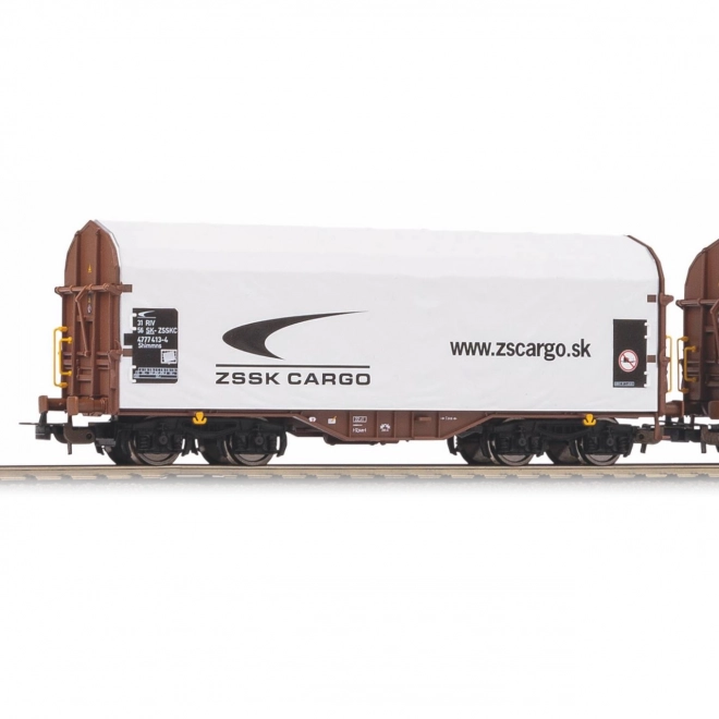 Ensemble de wagons couverts Shimmns de la compagnie ferroviaire slovaque