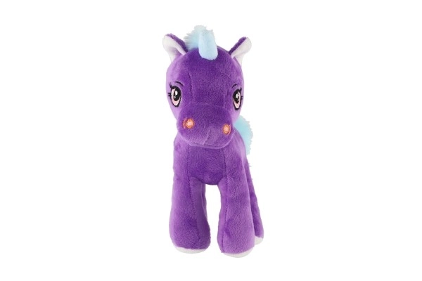 Licorne violette en peluche 20 cm