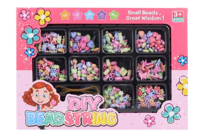 Perles en plastique pastel