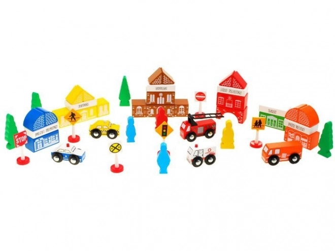 Blocs en bois Ville Station de pompiers