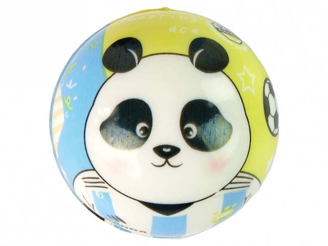 Balle colorée avec illustration de panda pour enfants 7 cm