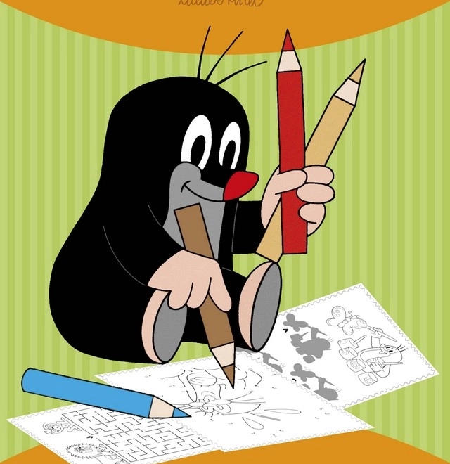 Livre de coloriage Krtek joue A4