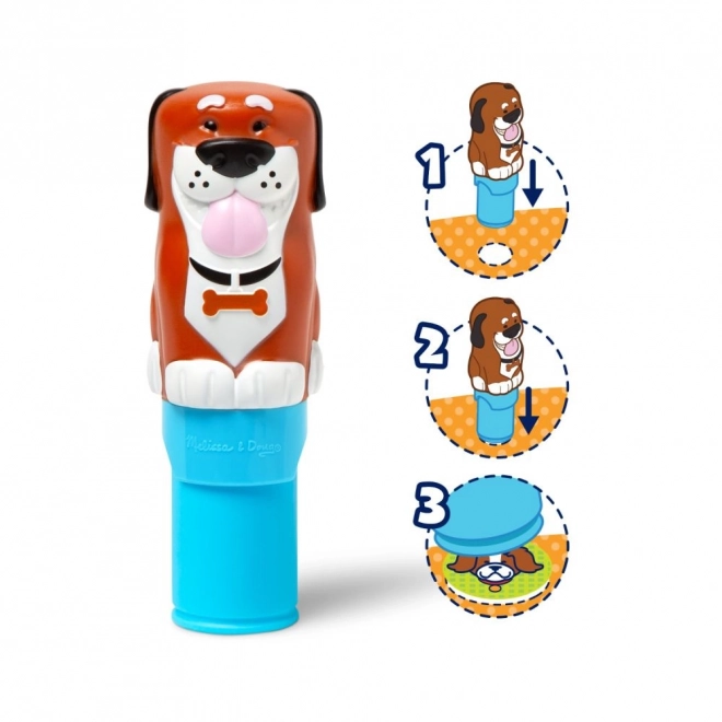 Autocollant WOW! Tampon autocollant chien