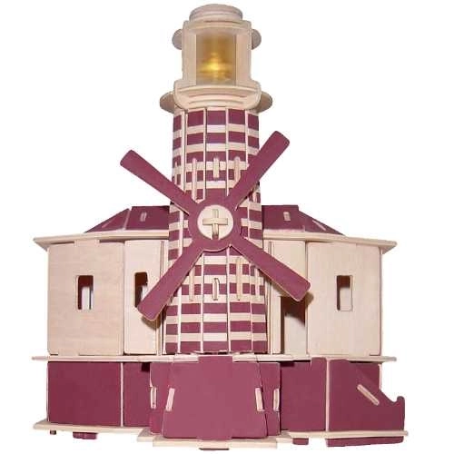 Puzzle 3D en bois Woodcraft phare