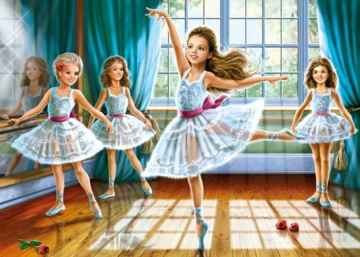Puzzle 260 pièces LITTLE BALLERINAS