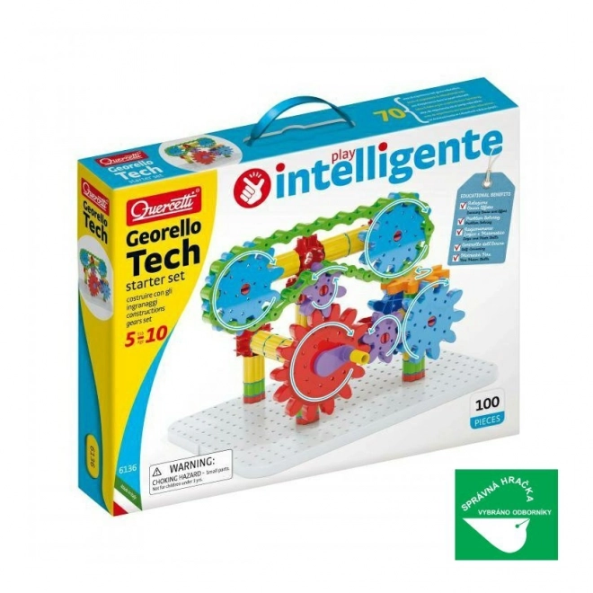 Jeu de construction d'engrenages Quercetti Georello Tech