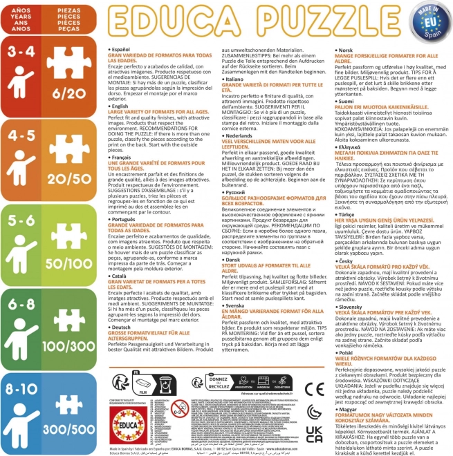 Puzzle Educa Disney Animaux 2x48 pièces