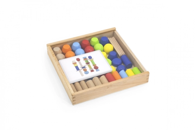 Kits de construction géométriques en bois 52 pièces Viga