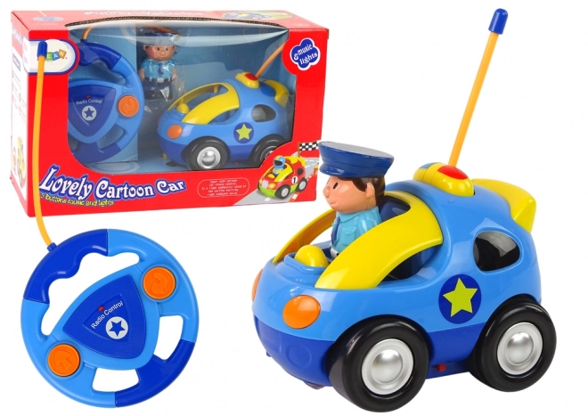 Voiture de Police pour Enfants Télécommandée R/C Lumières et Sons