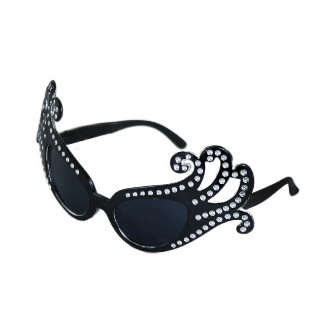 Lunettes de carnaval Lady G noires