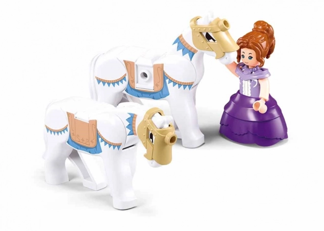 Contient des figurines et des chevaux