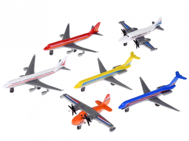 Ensemble d'avions personnels en métal 6 pièces