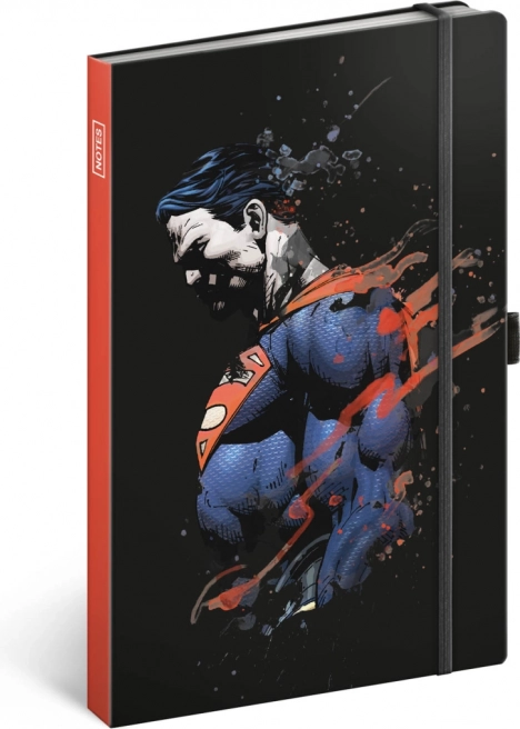carnet ligné avec motif de super-héros SUPERMAN A5, 13 × 21 cm