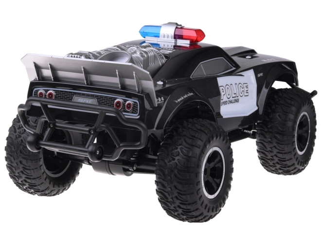 Grand monster truck télécommandé POLICE éclairage télécommande RC0626