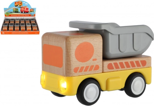 Petit camion en bois à inertie 11 cm