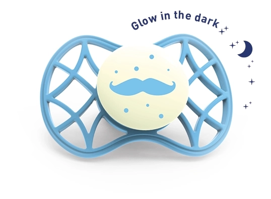 Sucette orthodontique Cool 6m+ lumineuse dans le noir, Bleu crépuscule
