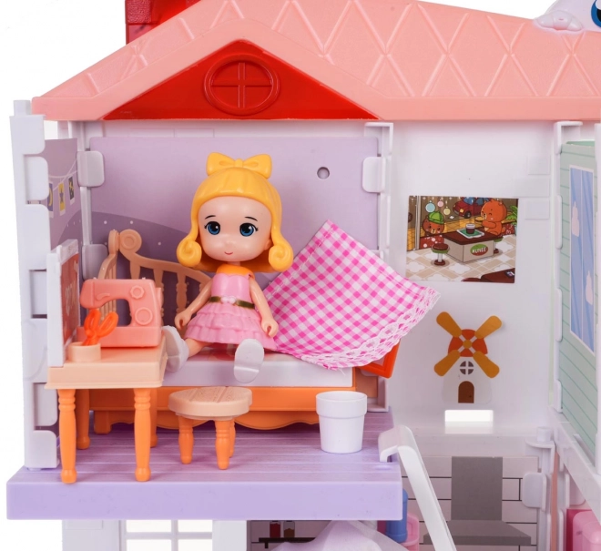 Maison de poupée avec accessoires