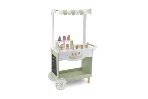 Stand de crème glacée en bois