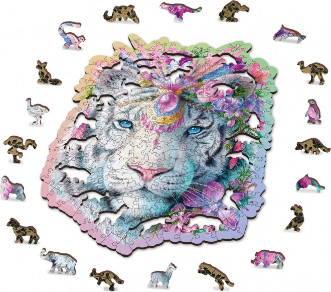 WOODEN CITY Puzzle en bois Tigre Mystique 250 pièces