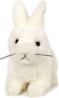 Lapin en peluche blanc 15 cm
