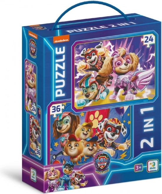 Puzzle enfants Pat'Patrouille Les chiots sauvent le monde 2 en 1
