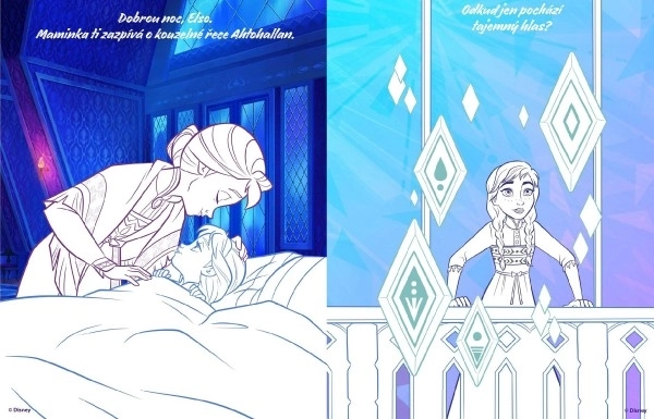 Livre de coloriage avec tatouages A4 La Reine des Neiges II/Frozen II en sachet 21x28cm
