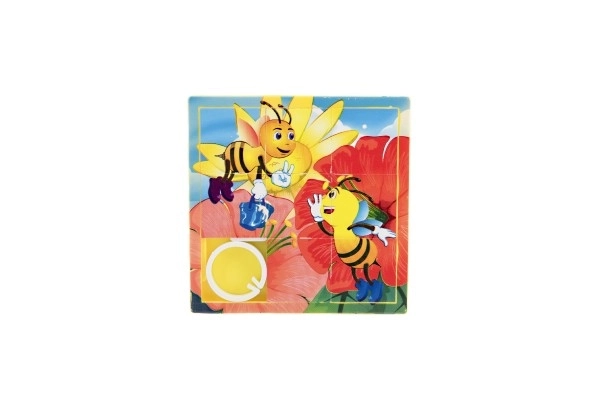 Puzzle coulissant animal en plastique 10cm assortiment varié en sachet
