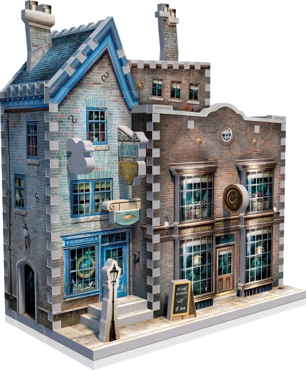 Boutiques iconiques du Chemin de Traverse en 3D détaillé