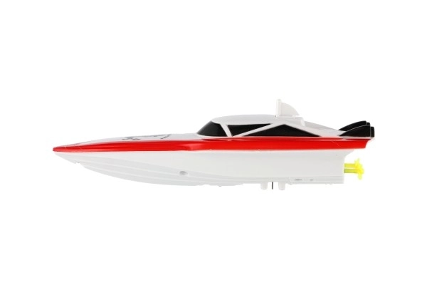 Bateau à moteur / bateau RC en plastique 19cm avec batterie+pack de recharge+USB 2,4Ghz dans une boîte 26x13x15cm