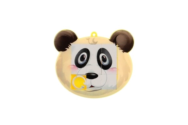 Puzzle coulissant en plastique 7x6cm animaux, mélange de types dans un sachet