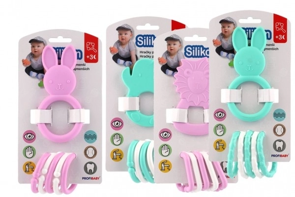 Jouet de dentition animal avec pendentifs