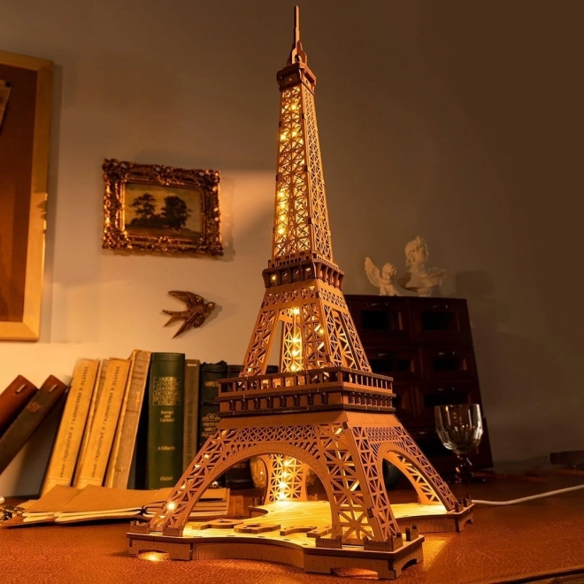 Puzzle 3D en bois RoboTime Rolife Nuit Éclairée Tour Eiffel
