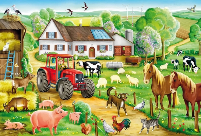 SCHMIDT Puzzle À la ferme 100 pièces