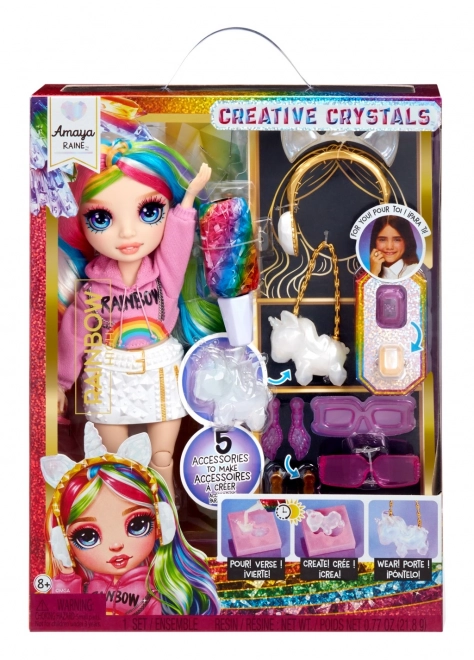 Poupée cristaux créatifs Rainbow High - Amaya Raine
