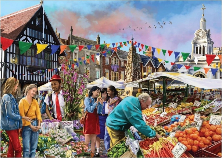 Puzzle Saffron Walden Marché 1000 pièces