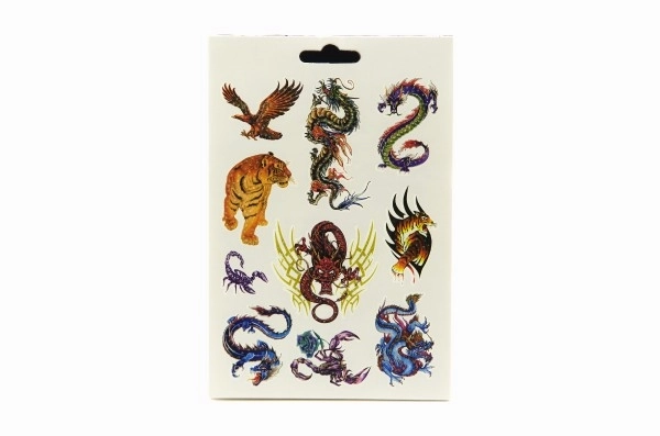 Tatouages temporaires en bloc – 280 pièces, assortiment de motifs